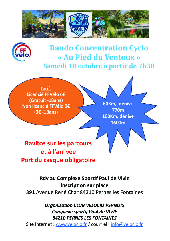 Rando Concentration Au Pied du Ventoux